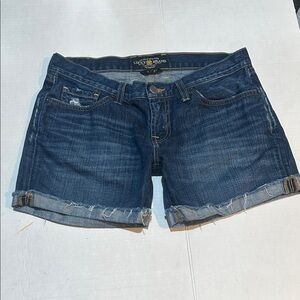 Lucky Brand Vintage Women's Dark Blue Low Rise Jean Shorts 4/27 Y2K 2000s